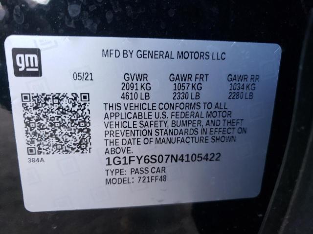 2022 CHEVROLET BOLT EUV L 1G1FY6S07N4105422