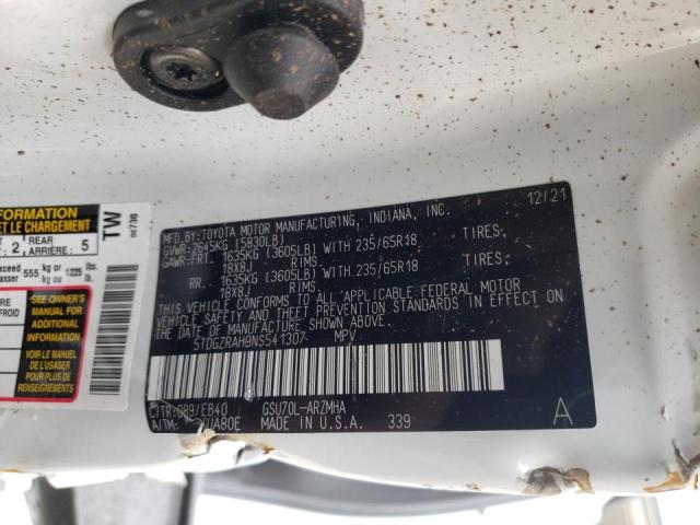2022 TOYOTA HIGHLANDER 5TDGZRAH9NS541307