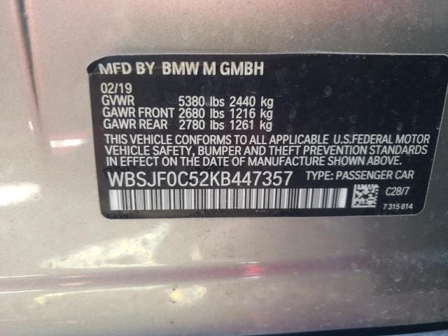 2019 BMW M5 WBSJF0C52KB447357