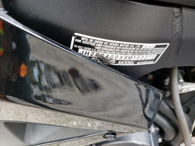 2008 HONDA CBR600RR JH2PC400X8M103273
