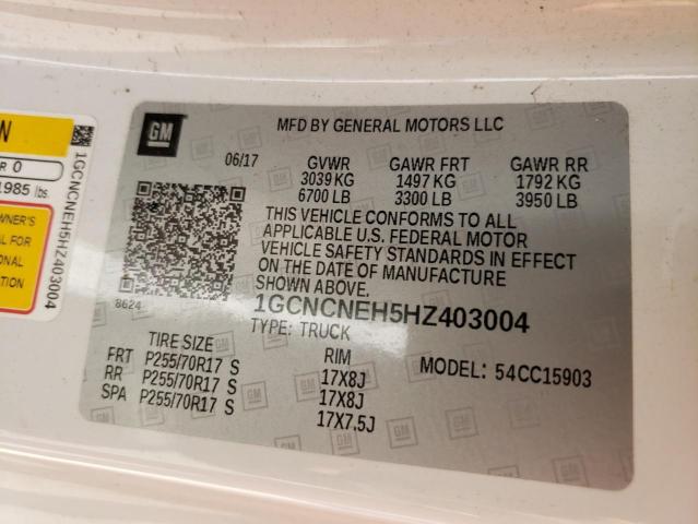2017 CHEVROLET SILVERADO 1GCNCNEH5HZ403004