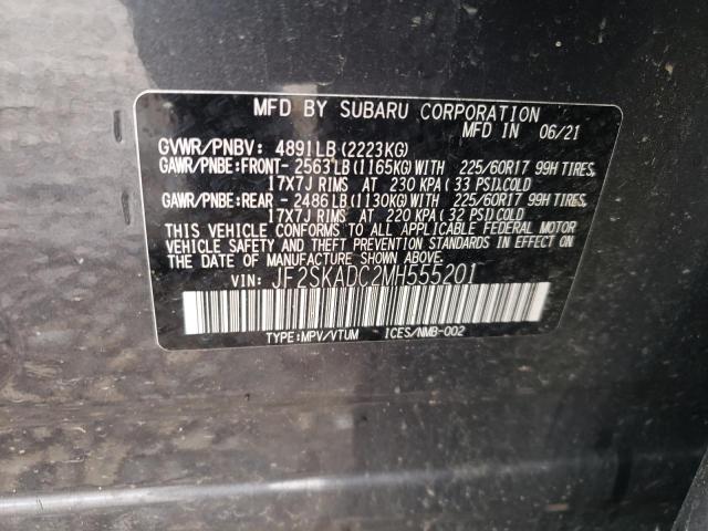 2021 SUBARU FORESTER JF2SKADC2MH555201
