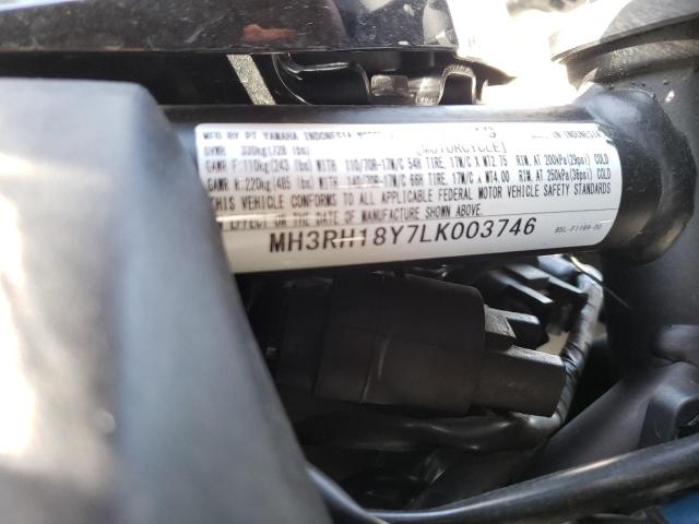 2020 YAMAHA YZFR3 A MH3RH18Y7LK003746