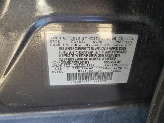 3N1AB7AP3FL661829 Nissan SENTRA S