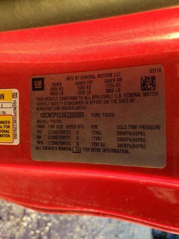 1GCNCPEC0EZ255355 Chevrolet Silverado 2014. Фото: 9