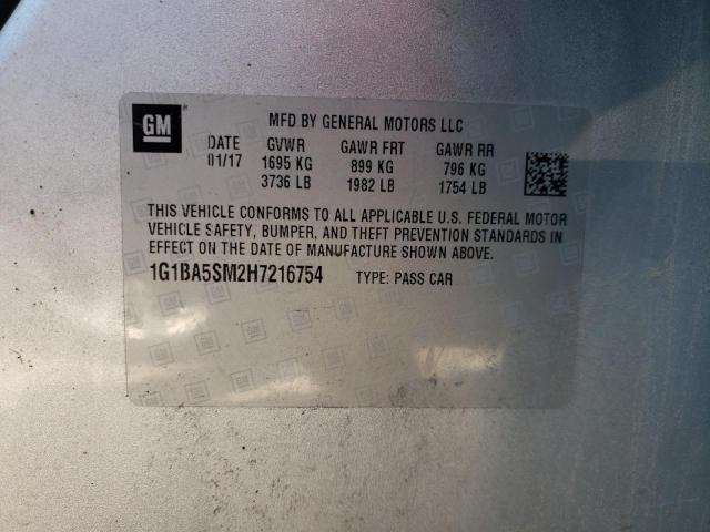2017 CHEVROLET CRUZE L 1G1BA5SM2H7216754