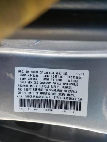 1HGCR3F83GA023747 | 2016 Honda accord exl