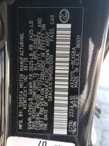 2021 LEXUS ES 300H BA 58ACA1C18MU001209