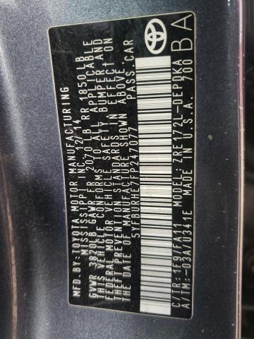 5YFBURHE7FP247077 Toyota Corolla L 2015. Фото: 9