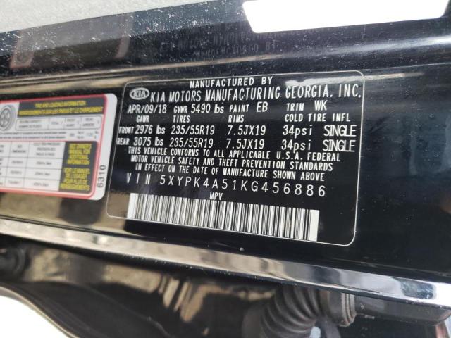 5XYPK4A51KG456886 Kia Sorento Sx 2019. Фото: 9