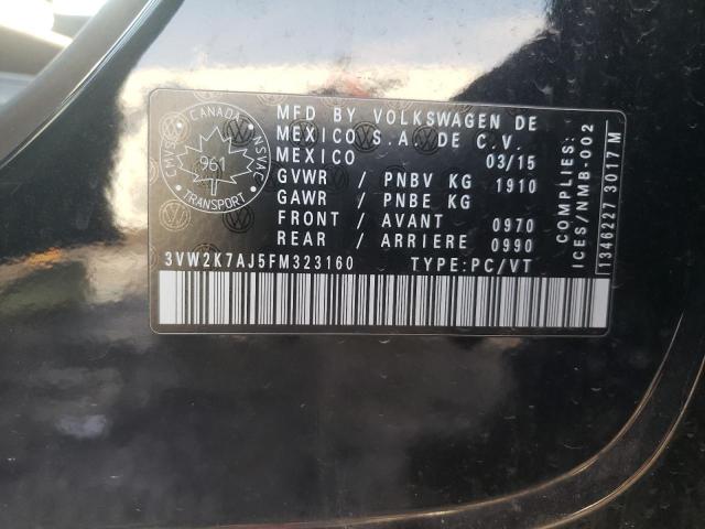 2015 VOLKSWAGEN JETTA BASE 3VW2K7AJ5FM323160