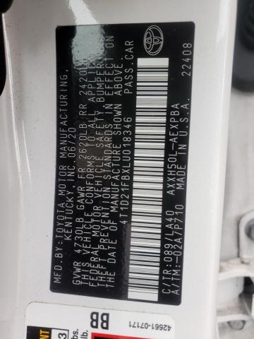 2020 TOYOTA AVALON LIM 4T1D21FBXLU018346