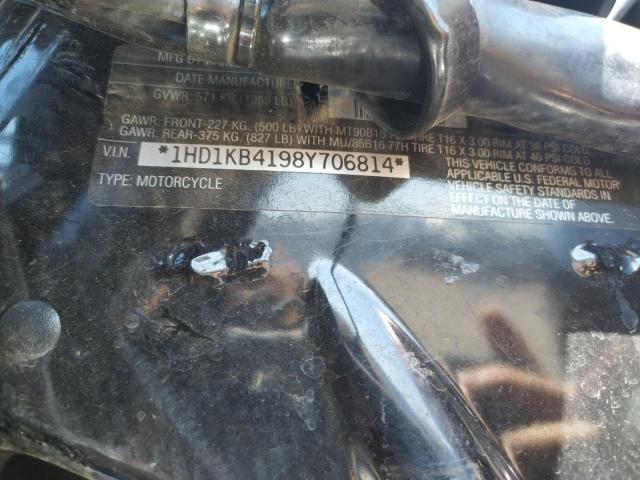 2008 HARLEY-DAVIDSON FLHX 1HD1KB4198Y706814