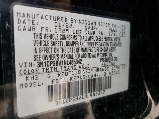 2022 NISSAN KICKS 3N1CP5BV1NL485342