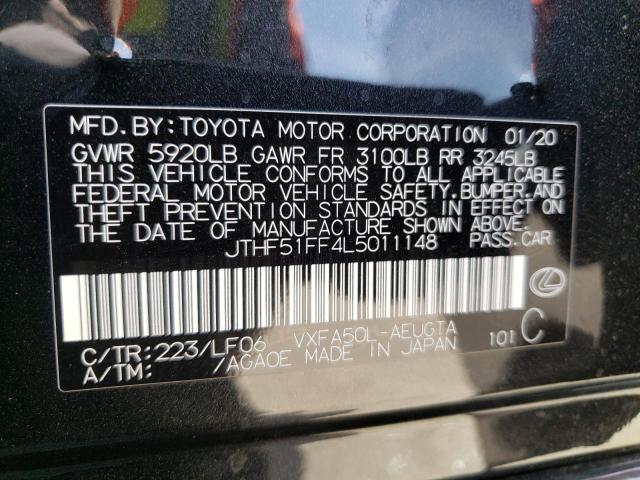 2020 LEXUS LS 500 F-S JTHF51FF4L5011148
