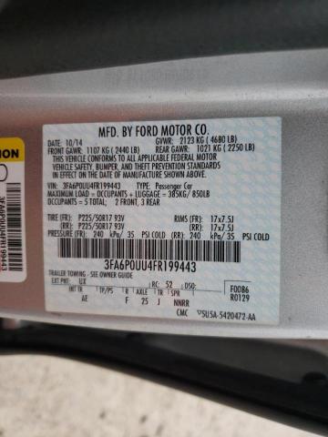 2015 FORD FUSION S H 3FA6P0UU4FR199443