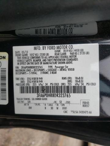 3FA6P0HR8DR323765 Ford Fusion Se 2013. Фото: 9