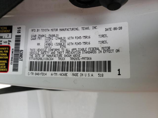 2020 TOYOTA TACOMA DOU 5TFAX5GN8LX186364