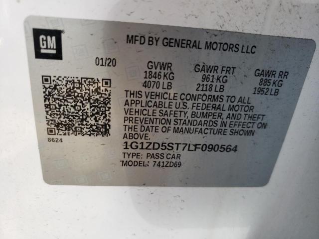 2020 CHEVROLET MALIBU LT 1G1ZD5ST7LF090564