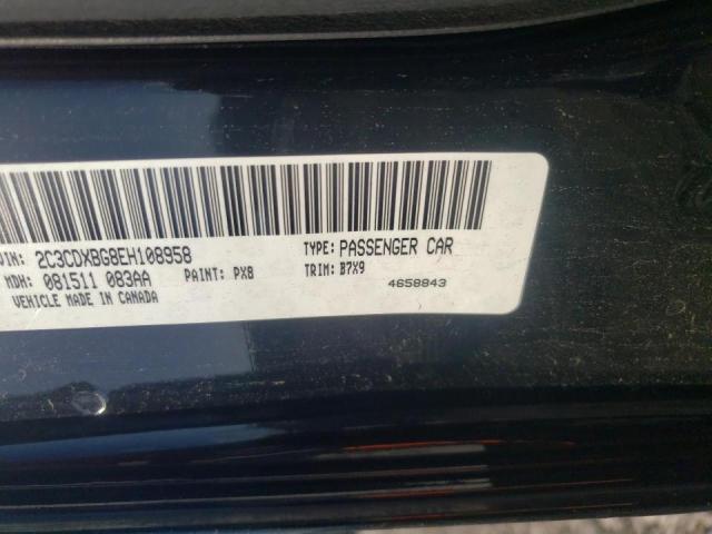 2C3CDXBG8EH108958 Dodge Charger Se 2014. Фото: 9