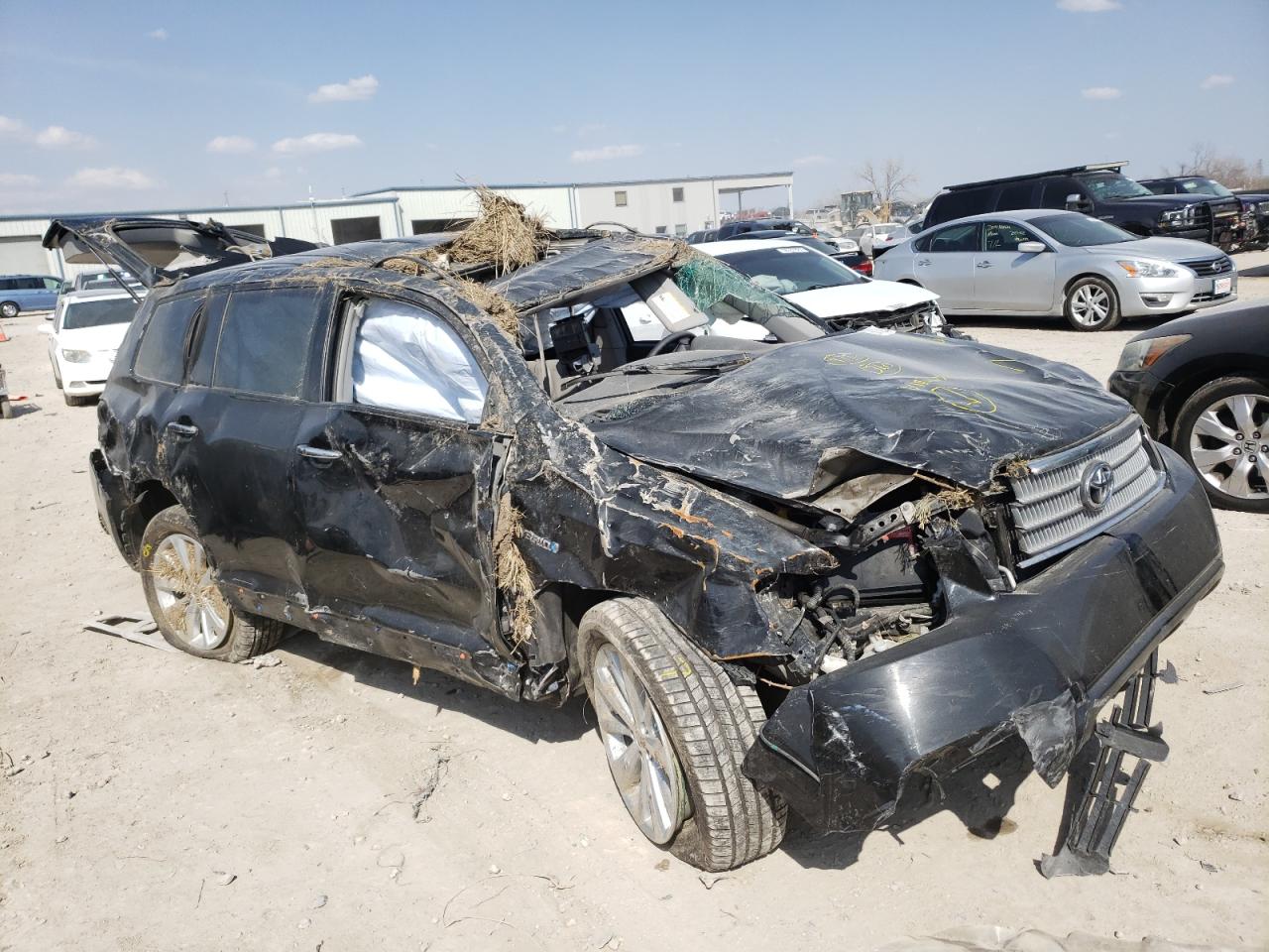 2010 Toyota Highlander Hybrid Limited იყიდება Kansas City-ში, KS - Rollover