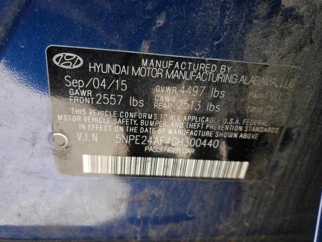5NPE24AF4GH300440 Hyundai Sonata Se 2016. Фото: 9