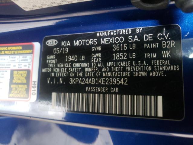 2019 KIA RIO S 3KPA24AB1KE239542