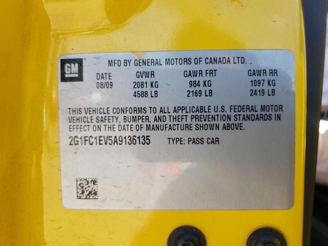 2G1FC1EV5A9136135 Chevrolet Camaro Lt 2010. Фото: 9