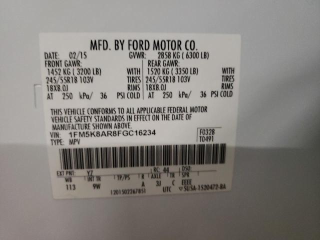 2015 FORD EXPLORER P 1FM5K8AR8FGC16234