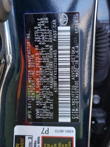 2016 TOYOTA CAMRY LE 4T1BF1FK6GU200465