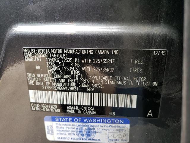 2T3BFREV6GW429634 Toyota Rav4 Le 2016. Фото: 9