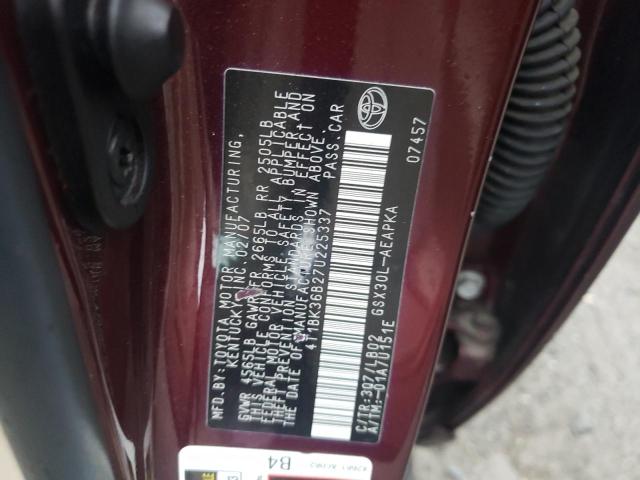4T1BK36B27U225337 Toyota Avalon Xl 2007. Фото: 9
