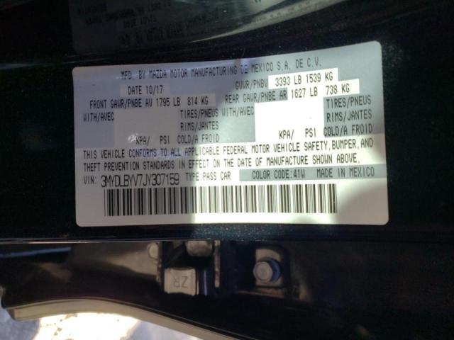 2018 TOYOTA YARIS IA 3MYDLBYV7JY307159
