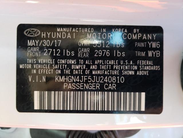 2018 GENESIS G80 ULTIMA KMHGN4JF5JU240810