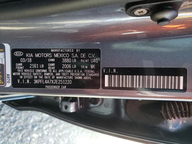2018 KIA FORTE LX 3KPFL4A7XJE251220