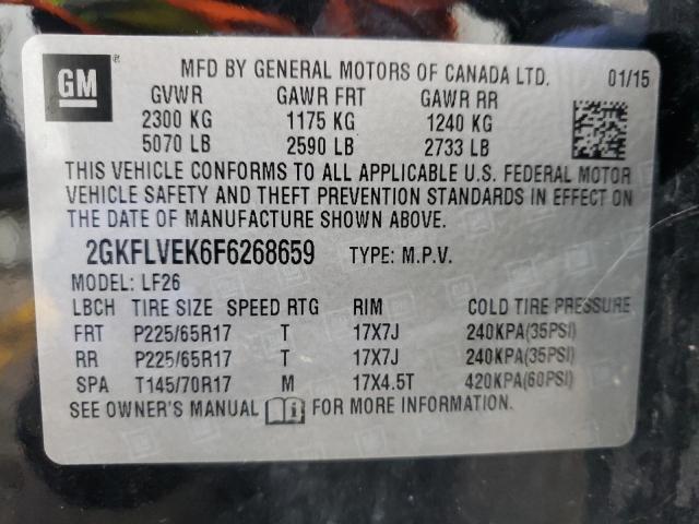 2015 GMC TERRAIN SL 2GKFLVEK6F6268659