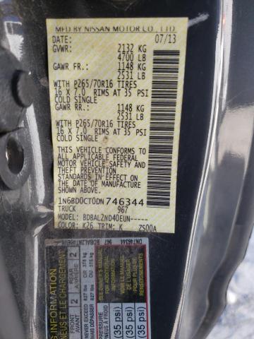 1N6BD0CT0DN746344 Nissan Frontier S 2013. Фото: 9