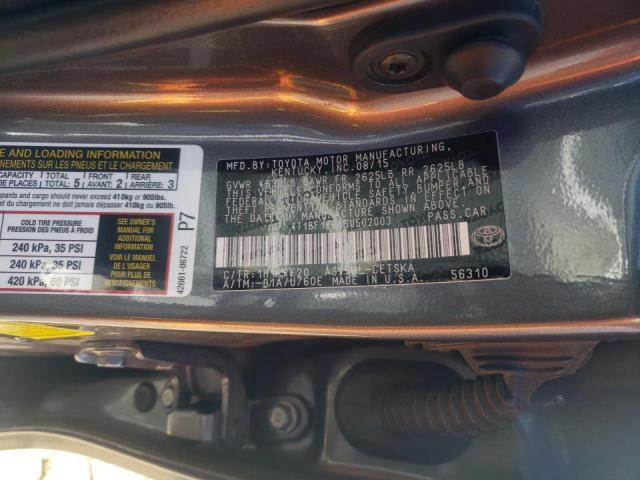 4T1BF1FKXGU502003 Toyota Camry Le 2016. Фото: 9