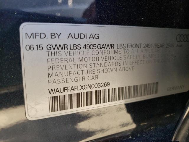2016 AUDI A4 2.0T QU WAUFFAFLXGN003269