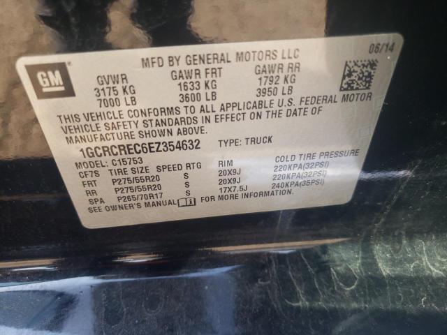 1GCRCREC6EZ354632 Chevrolet Silverado 2014. Фото: 9