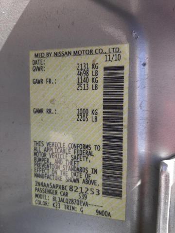 1N4AA5APXBC821253 Nissan Maxima S 2011. Фото: 9