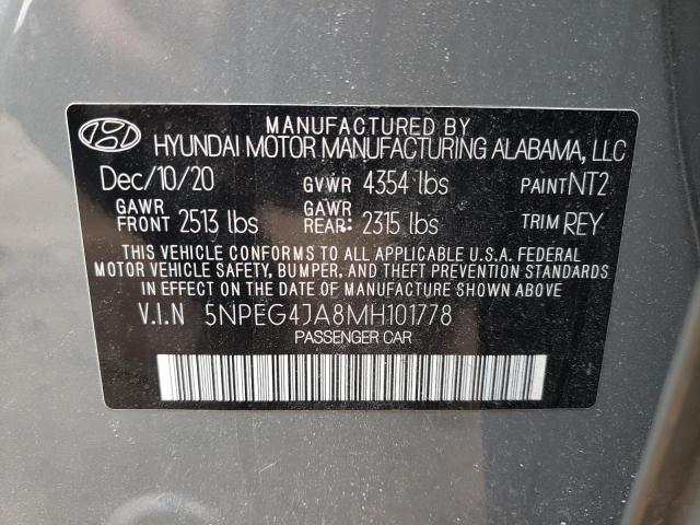 2021 HYUNDAI SONATA SE 5NPEG4JA8MH101778