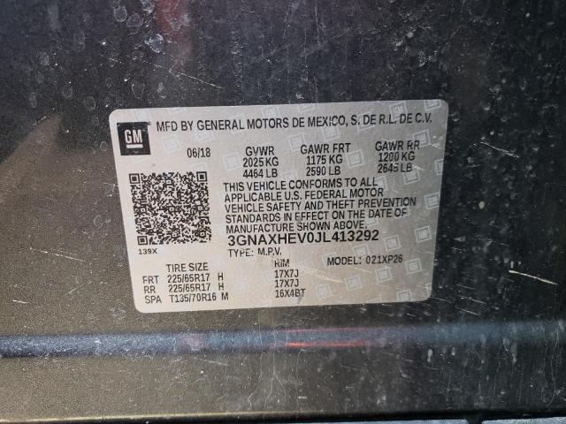 2018 CHEVROLET EQUINOX L 3GNAXHEV0JL413292