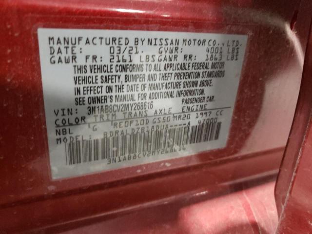 2021 NISSAN SENTRA SV 3N1AB8CV2MY268616