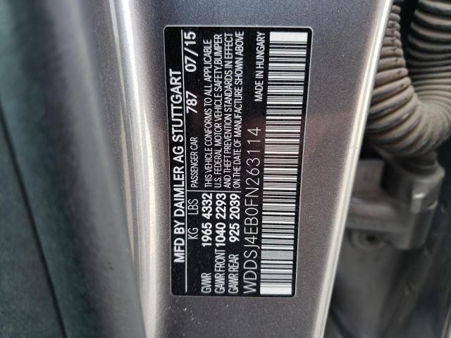 2015 MERCEDES-BENZ CL WDDSJ4EB0FN263114