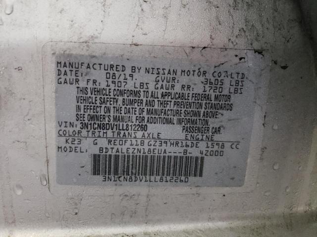 2020 NISSAN VERSA S 3N1CN8DV1LL812260