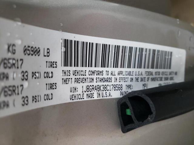 1J8GR48K38C178568 Jeep Grand Cher 2008. Фото: 9