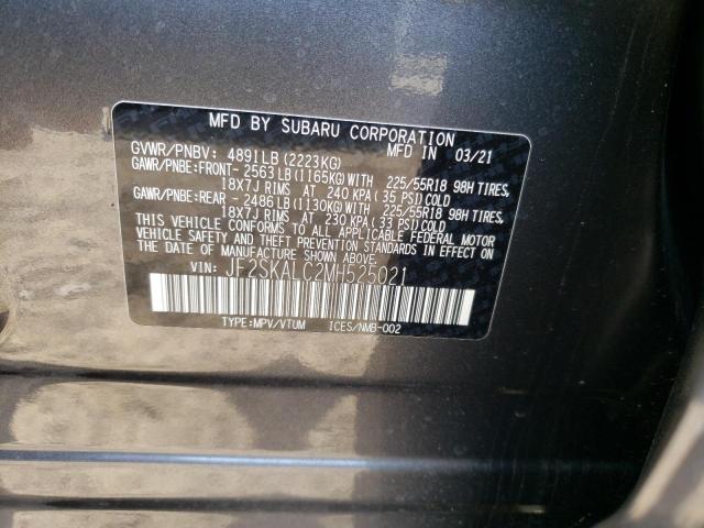 2021 SUBARU FORESTER S JF2SKALC2MH525021