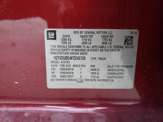 2015 GMC SIERRA 1GTV2UEC4FZ243728