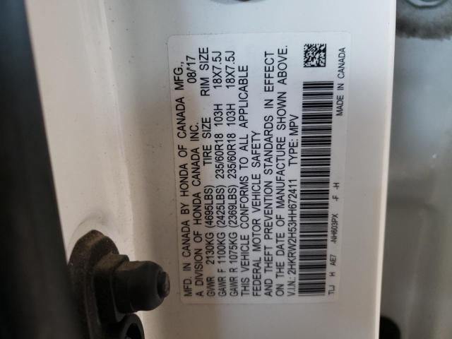 2017 HONDA CR-V EX 2HKRW2H53HH672411